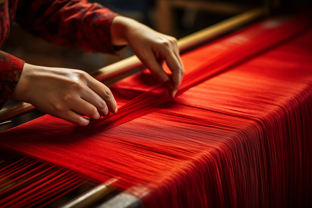 Traditionel silkeproduktion